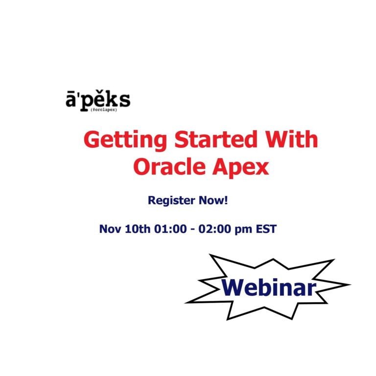 Getting Started With Oracle APEX - SkillBuilders